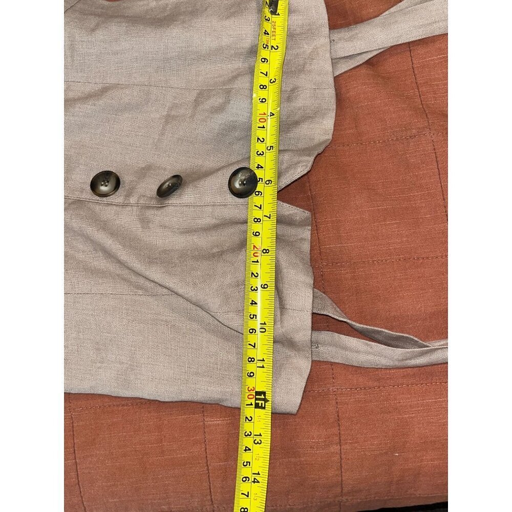 Reformation Torta Linen Jumpsuit in Sand Beige 33599 Size 0 Womens - Picture 10 of 13